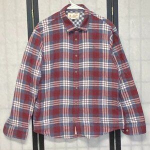 Original Penguin Slim Fit Plaid Brushed Cotton Button Up Shirt L Men’s Heritage